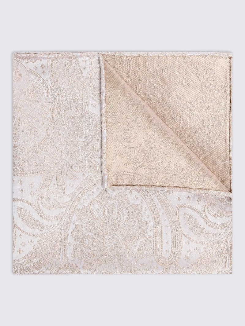 Moss Silk Wedding Paisley Pocket Square
