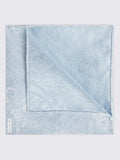 Moss silk paisley pocket square (British brand)