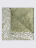 Moss Silk Wedding Paisley Pocket Square