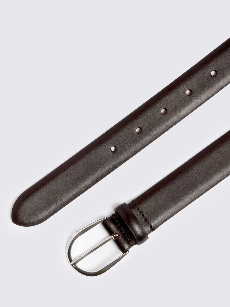 Moss Italian leather belt, UK version