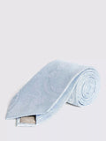 Moss paisley silk tie for weddings - British product