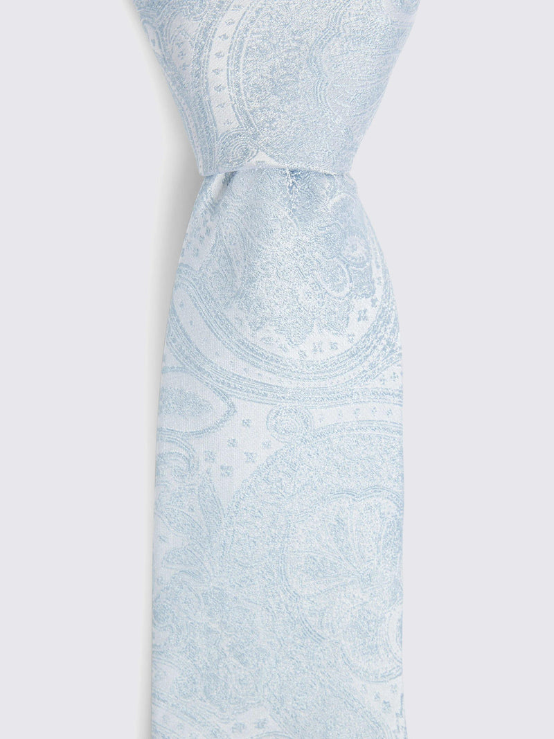 Moss paisley silk tie for weddings - British product