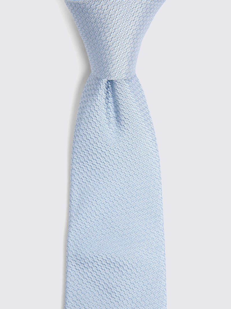 Moss 100% silk semi plain tie with subtle texture, UK version