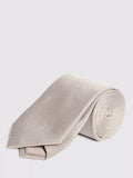Moss 100% silk semi plain tie with subtle texture, UK version