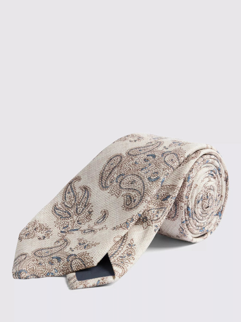 Moss Italian Silk Paisley Tie