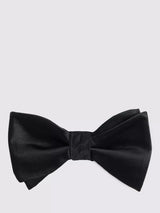 John Lewis Moss Silk Self-Tie Bow Tie in Black- Buy online at McGrocer