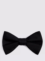 John Lewis Moss Silk Bow Tie Black- Buy online at McGrocer