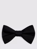 Moss black silk bow tie formal wear accessory, UK version