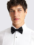Moss black silk bow tie formal wear accessory, UK version