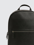 Moss Saffiano effect backpack black faux leather, imported from the UK