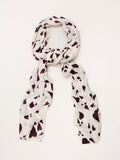 Phase Eight heart print scarf cream, imported from the UK