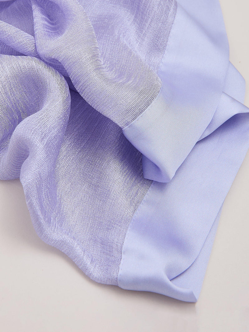 Phase Eight pale blue satin trim scarf - British product