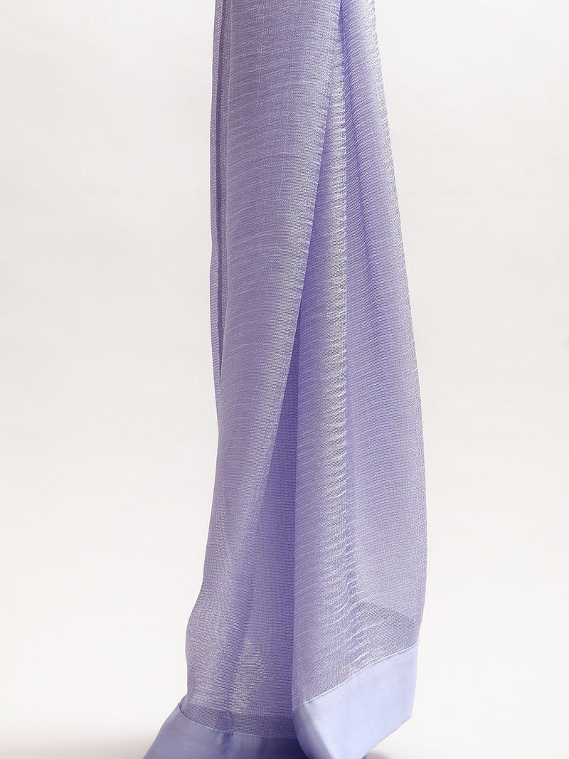 Phase Eight pale blue satin trim scarf - British product