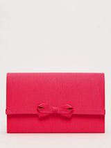 John Lewis Phase Eight Grosgrain Bow Clutch Bag, Pink- Buy online at McGrocer