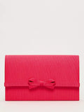 Phase Eight pink grosgrain bow clutch bag, UK version