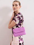 Phase Eight suede clutch bag with chain strap (British brand)