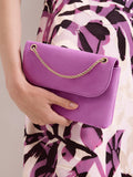 Phase Eight suede clutch bag with chain strap (British brand)