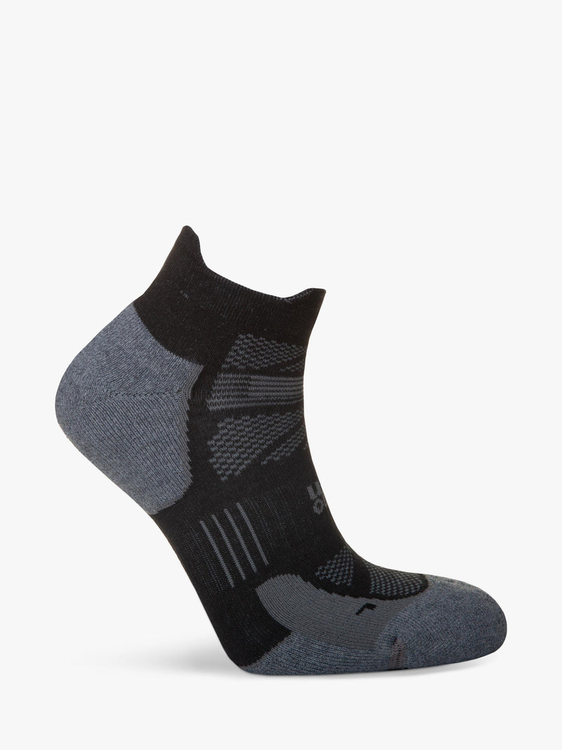 Hilly Supreme Socklet running socks black grey (British brand)