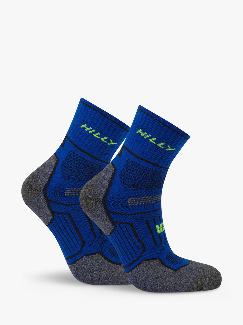Hilly Twin Skin running socks in cobalt - British product