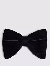 John Lewis Moss Floppy Velvet Bow Tie, Black- Buy online at McGrocer