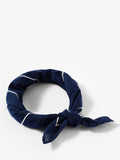 Mint Velvet square scarf navy embroidered 55x55cm, imported from the UK