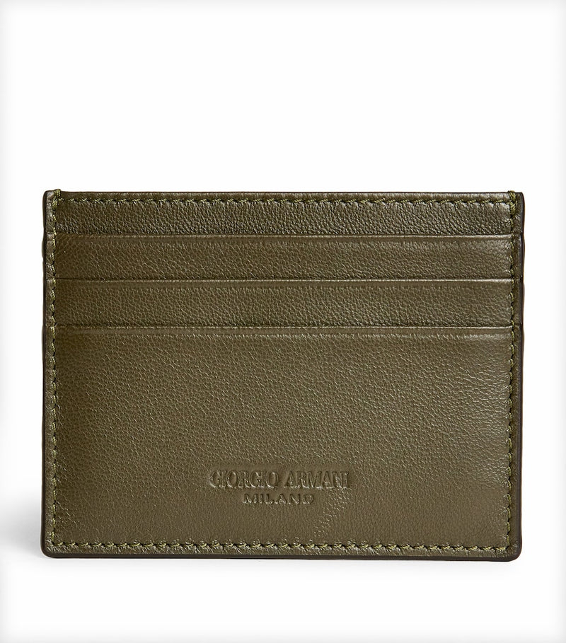 Giorgio Armani lamb leather card holder, imported from the UK