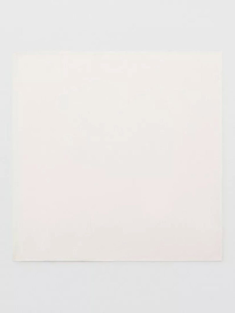 Mango white square silk handkerchief, imported from the UK