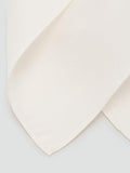 Mango white square silk handkerchief, imported from the UK