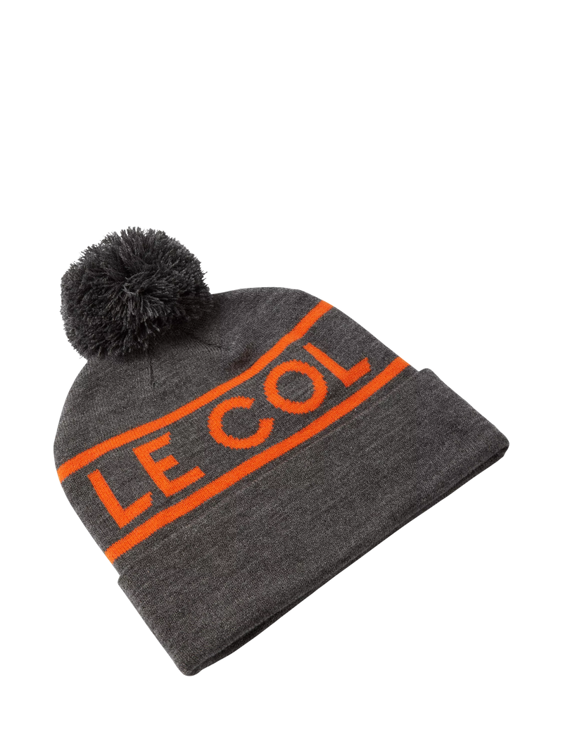 Le Col bobble hat grey saffron - British product