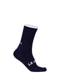 Le Col Women's Tech Merino Wool Blend Cycling Socks, Navy, S-M