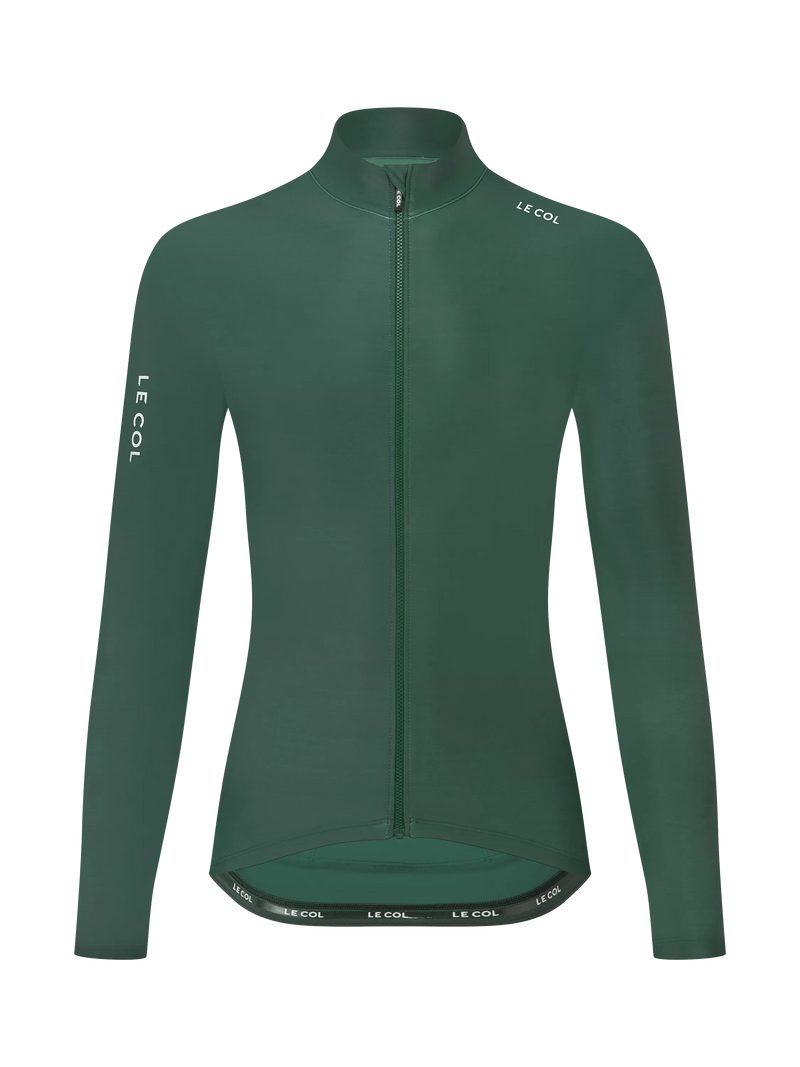 Le Col women's pro aqua zero cycling jersey forest green (British brand)