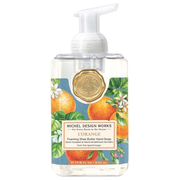 Michel Design Works Hand Foaming Soap Orange 530ml, imported from the UK