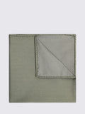 Moss Silk Semi-Plain Pocket Square
