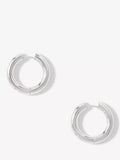 Mint Velvet large hoop earrings silver-toned steel - British product