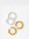 Mint Velvet large hoop earrings gold tone, UK version