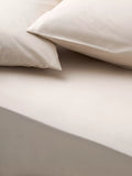 John Lewis Egyptian Cotton Percale Easy Care 260 Thread Count Fitted Sheet European Double