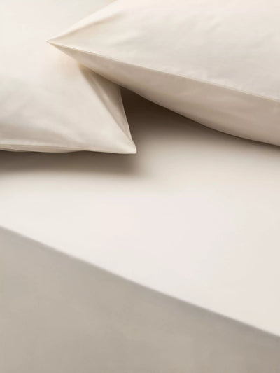 John Lewis John Lewis Egyptian Cotton Percale Easy Care 400 Thread Count Extra Deep Fitted Sheet - Double- Buy online at McGrocer