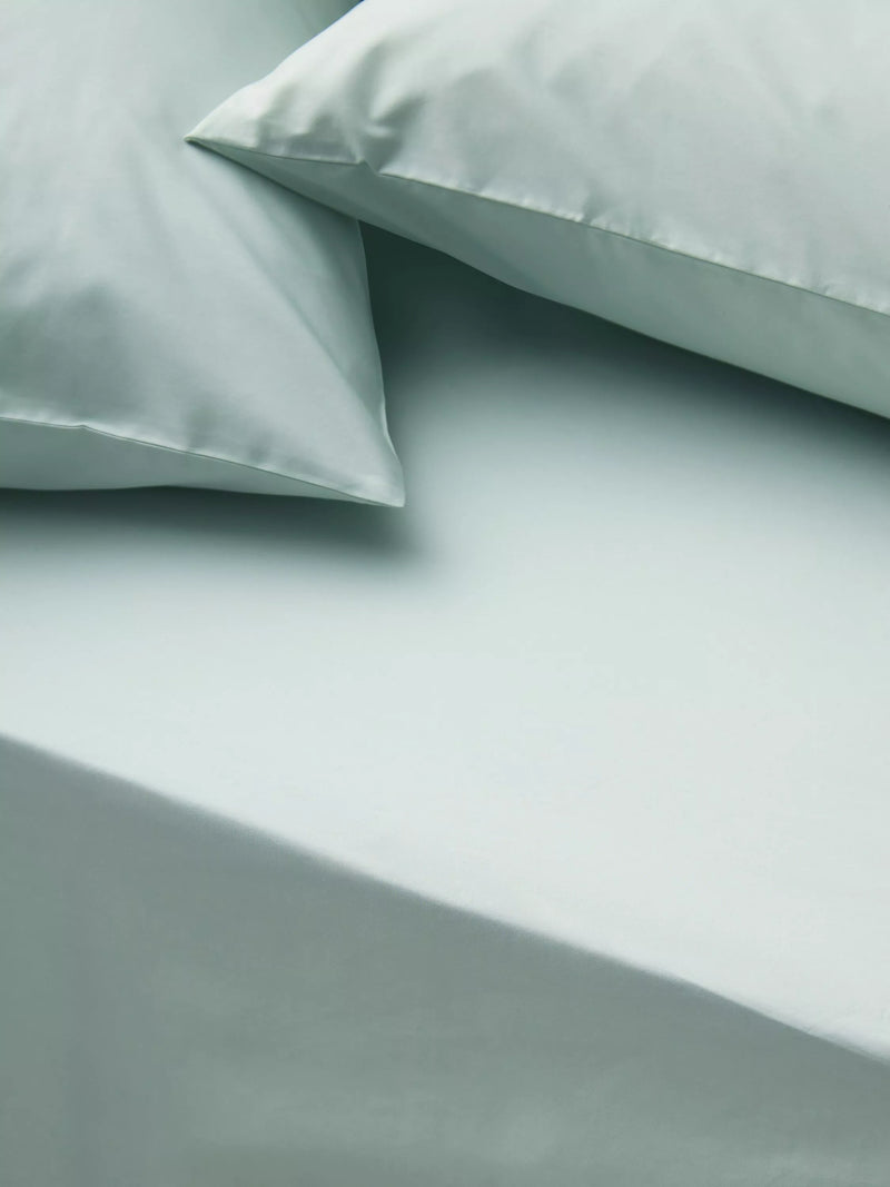 John Lewis Egyptian Cotton Percale Easy Care 400 Thread Count Double Fitted Sheet