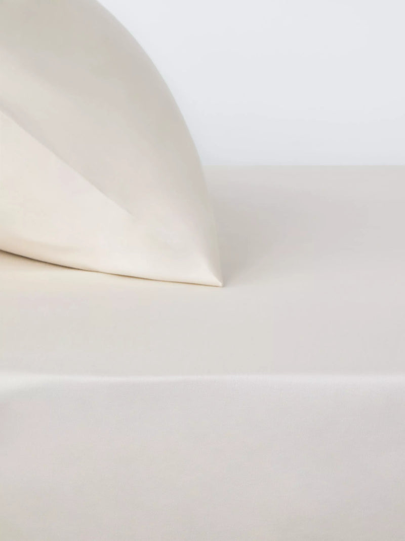 John Lewis Egyptian Cotton Sateen 600 Thread Count Deep Fitted Sheet Double