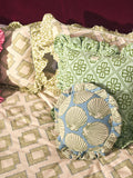 TBCo Diamond duvet cover set green double (British brand)
