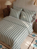TBCo blue stripe duvet cover set double, imported from the UK
