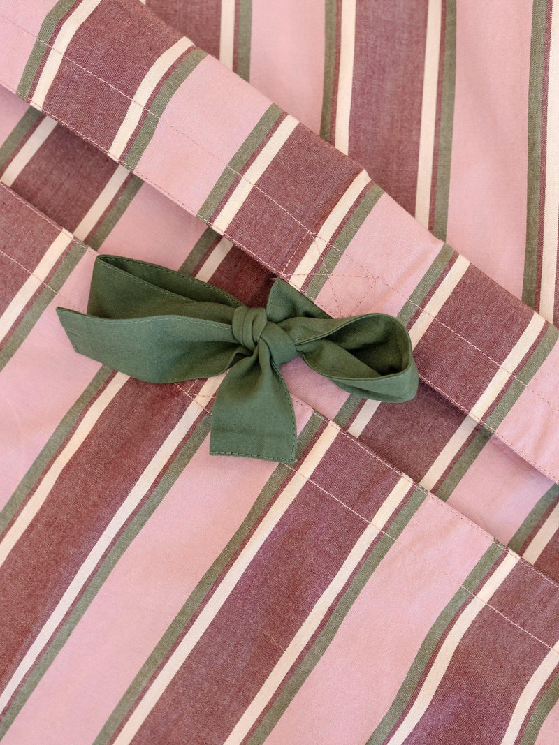 TBCo duvet cover set stripe pink double, imported from the UK