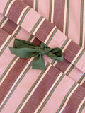 TBCo duvet cover set stripe pink double, imported from the UK