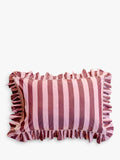 TBCo stripe duvet cover set pink burgundy super king, UK version
