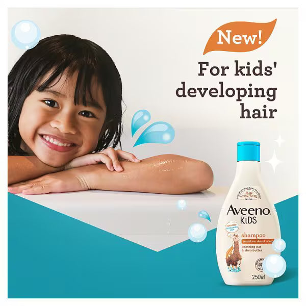 Aveeno Kids Shampoo gentle cleanser 250ml - British product