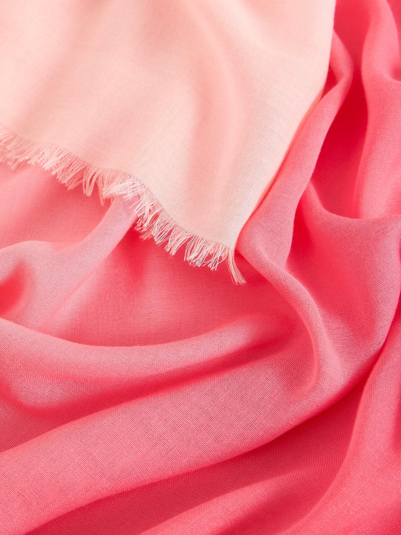 White Stuff ombre scarf coral 100x200cm, imported from the UK