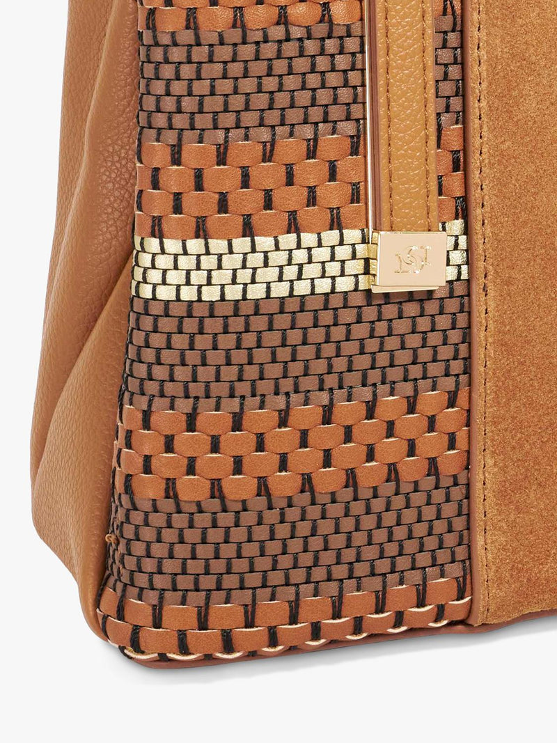 Dune London Dinkydorry boxy handbag tan, imported from the UK