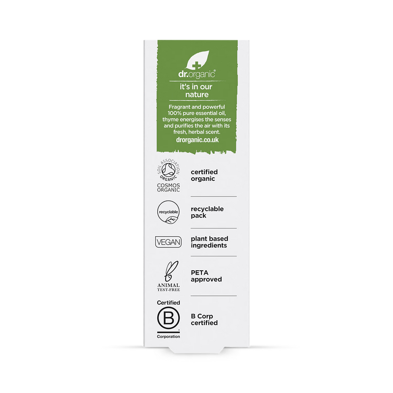 Dr Organic thyme pure essential oil 10ml - British product