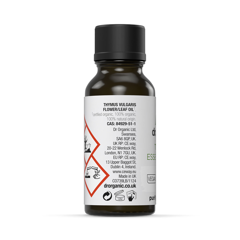 Dr Organic thyme pure essential oil 10ml - British product