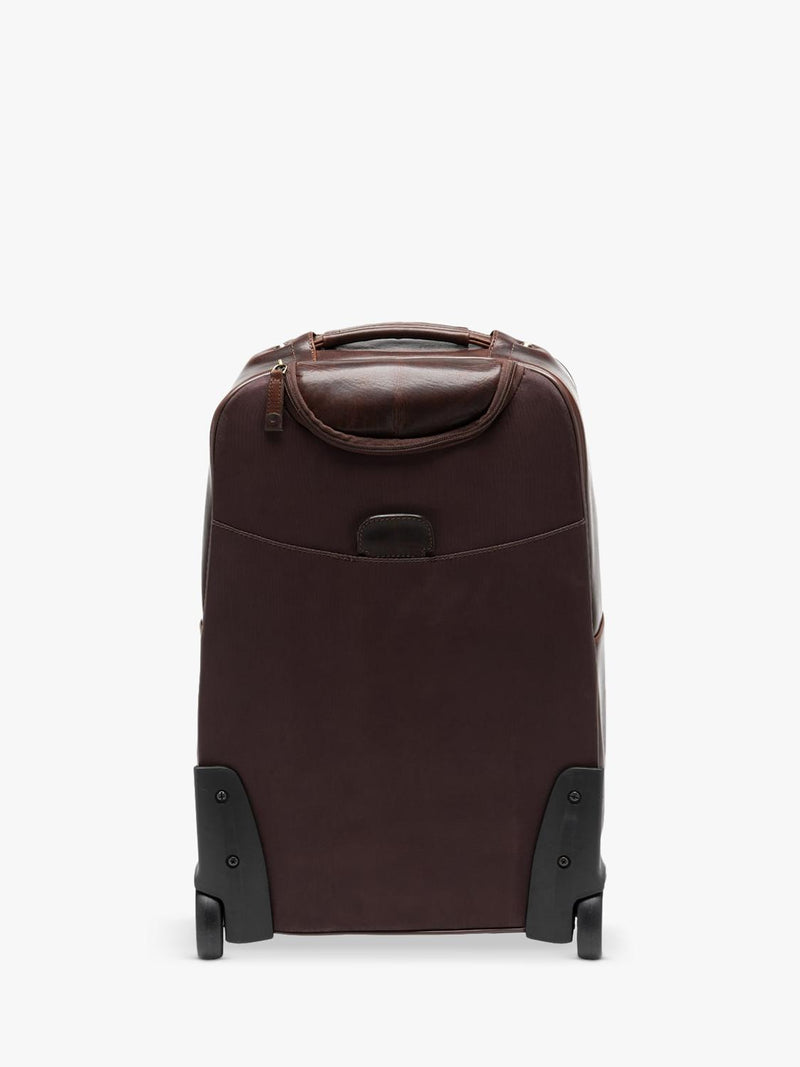 Loake Paris leather wheeled suitcase Chestnut (British brand)